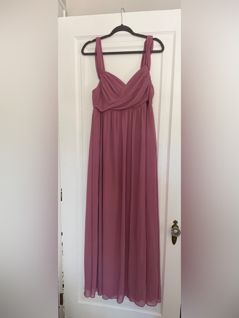 Ever Pretty Women's Mauve Chiffon Maxi Dress Elegant Design - Maternity NWT